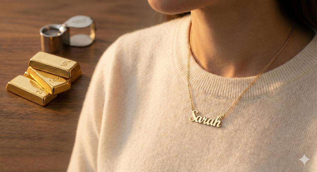 The Magic Number: Why 14K Gold Is the Perfect Choice for a Name Necklace